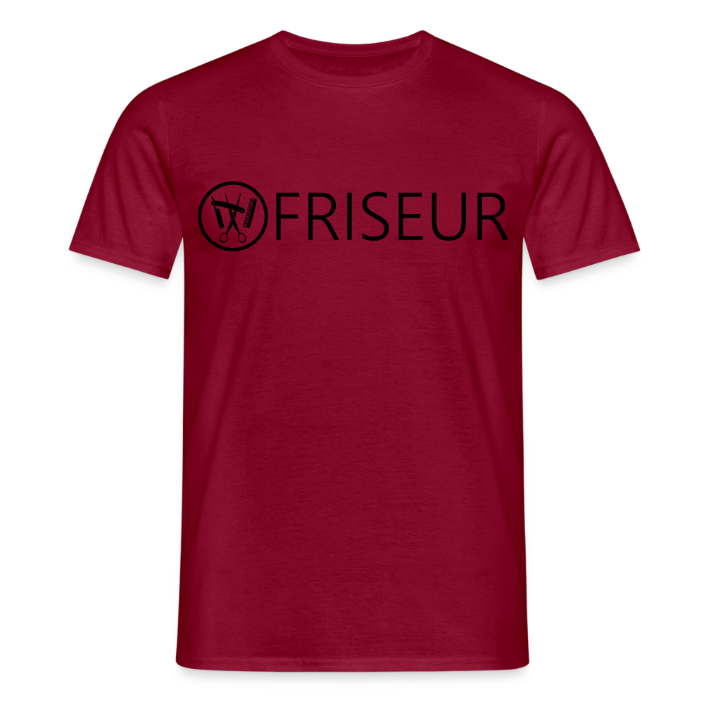 Unisex T-Shirt "Friseur" Ziegelrot Männer T-Shirt