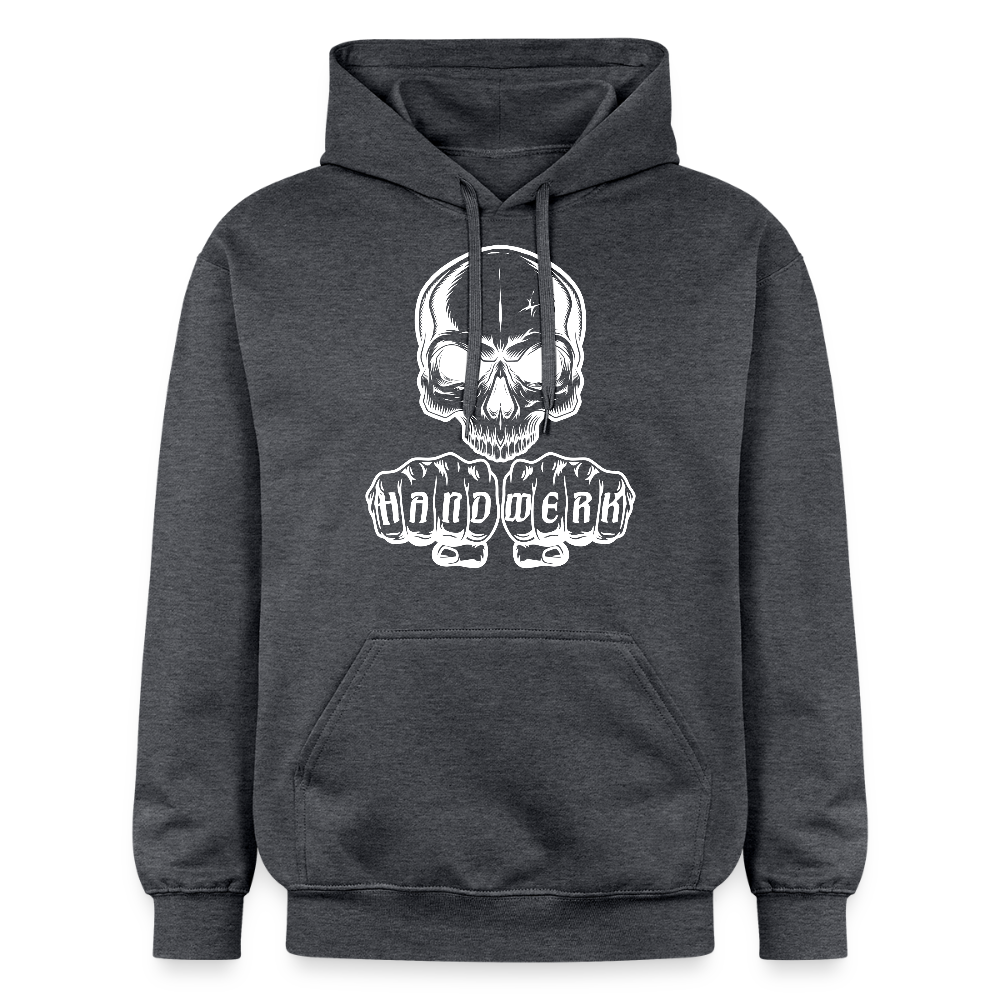 Gildan Unisex Softstyle® Skull-Handwerk Dunkelgrau meliert Gildan Unisex Softstyle® Midweight Hoodie