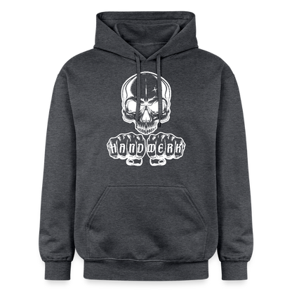 Gildan Unisex Softstyle® Skull-Handwerk Dunkelgrau meliert Gildan Unisex Softstyle® Midweight Hoodie