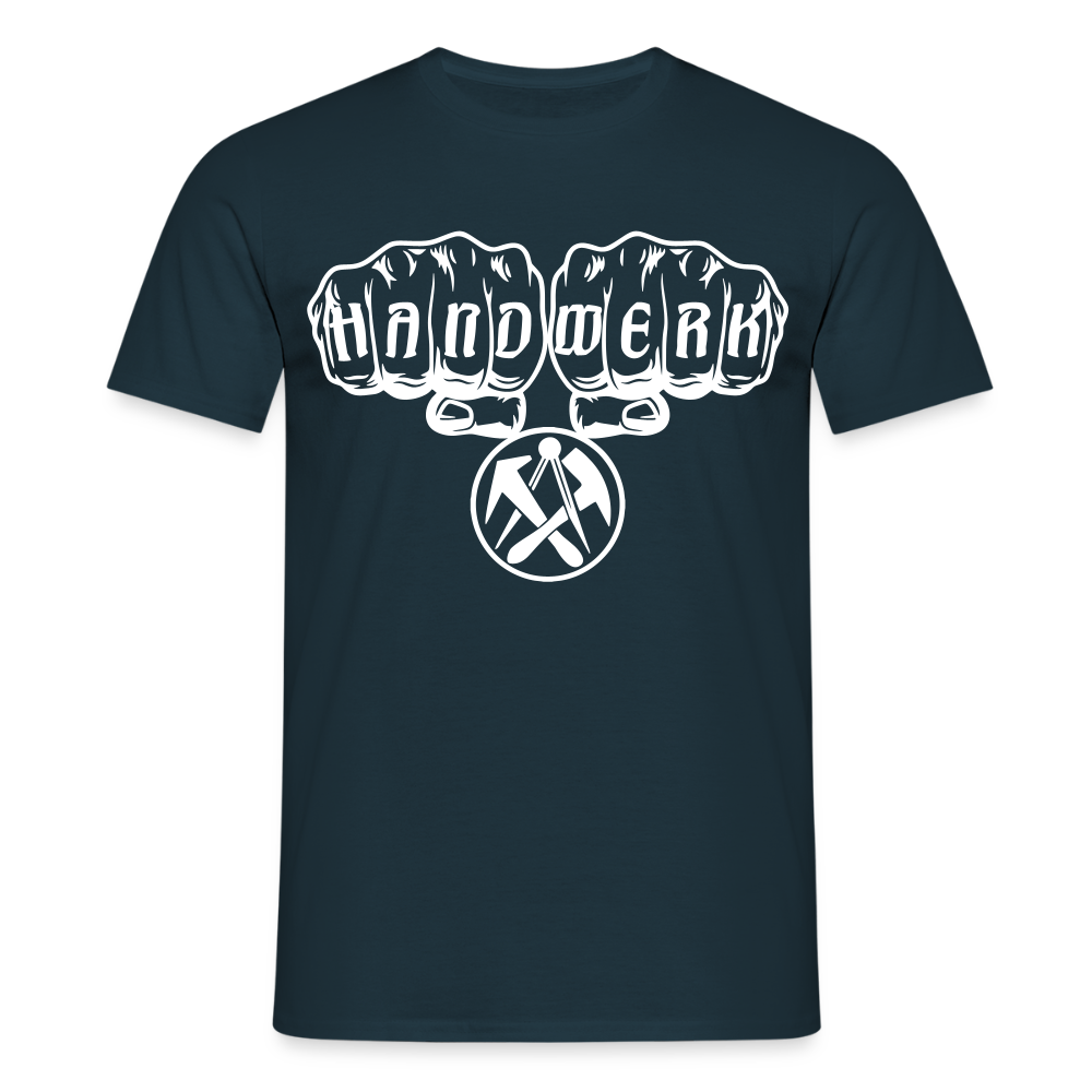 Unisex T-Shirt "Dachdecker" Navy Männer T-Shirt
