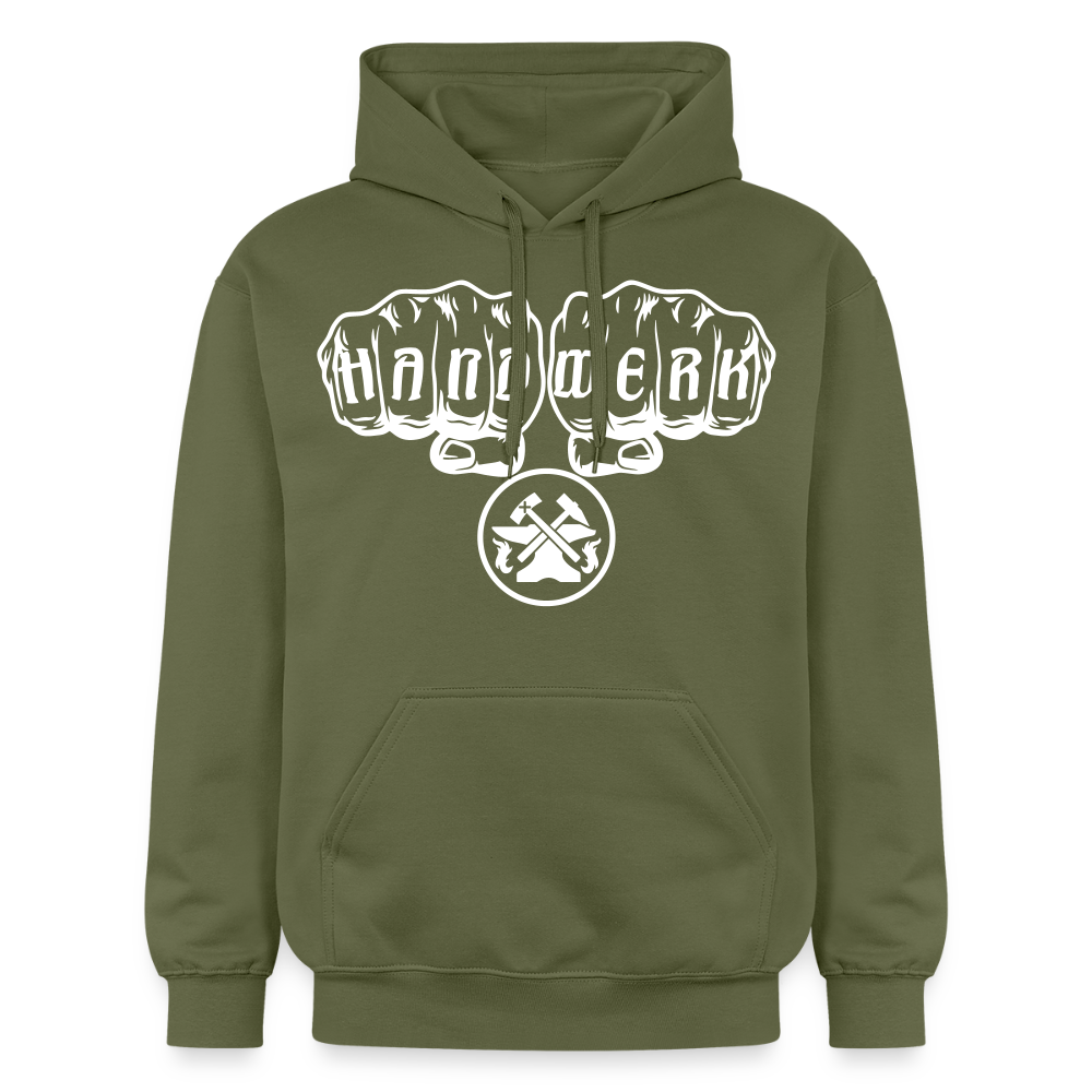 Gildan Unisex Softstyle® "Metallbauer" Militärgrün Gildan Unisex Softstyle® Midweight Hoodie