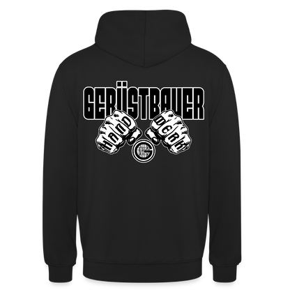 Unisex Hoodie "Gerüstbauer" - Schwarz