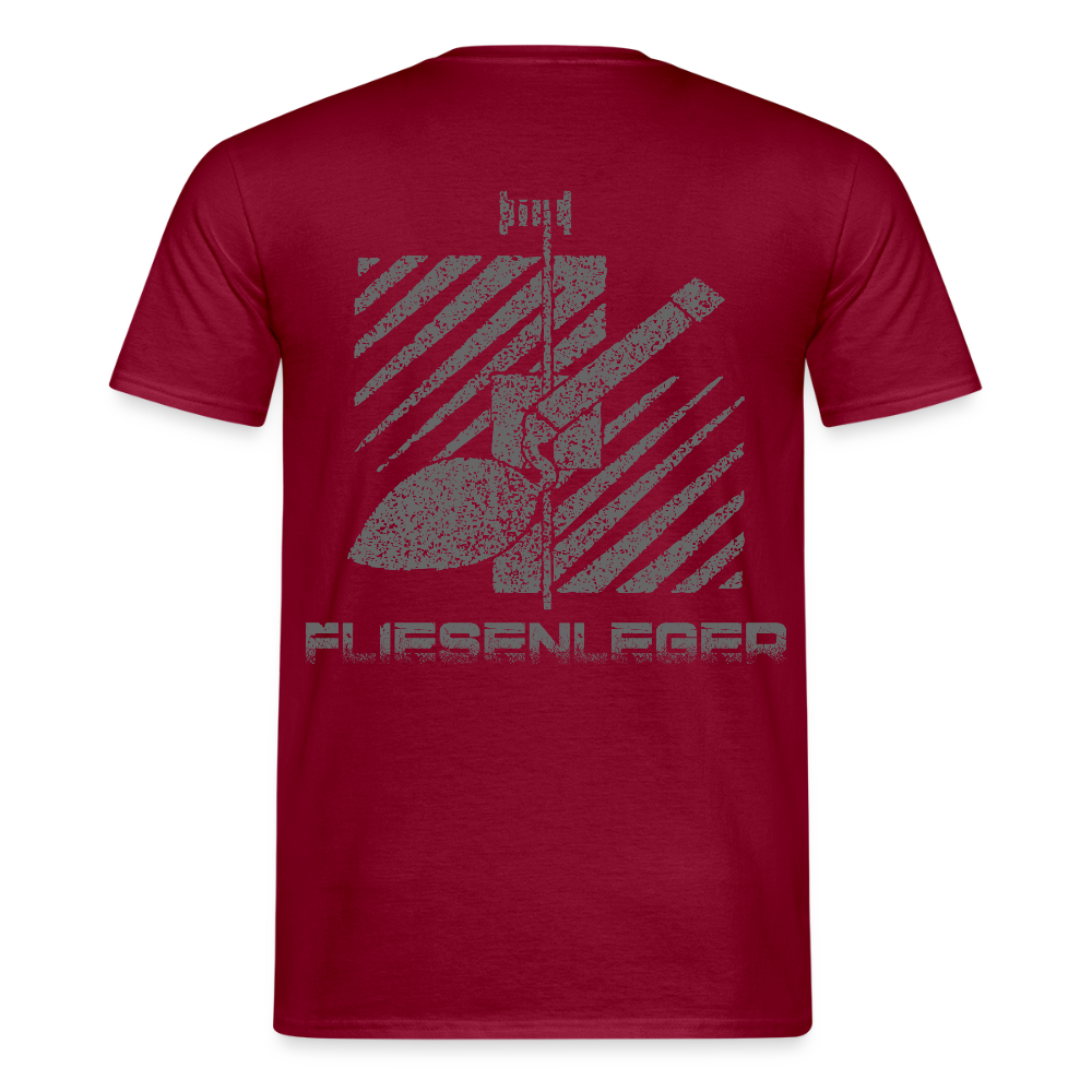 Unisex T-Shirt "Fliesenleger" Ziegelrot Männer T-Shirt