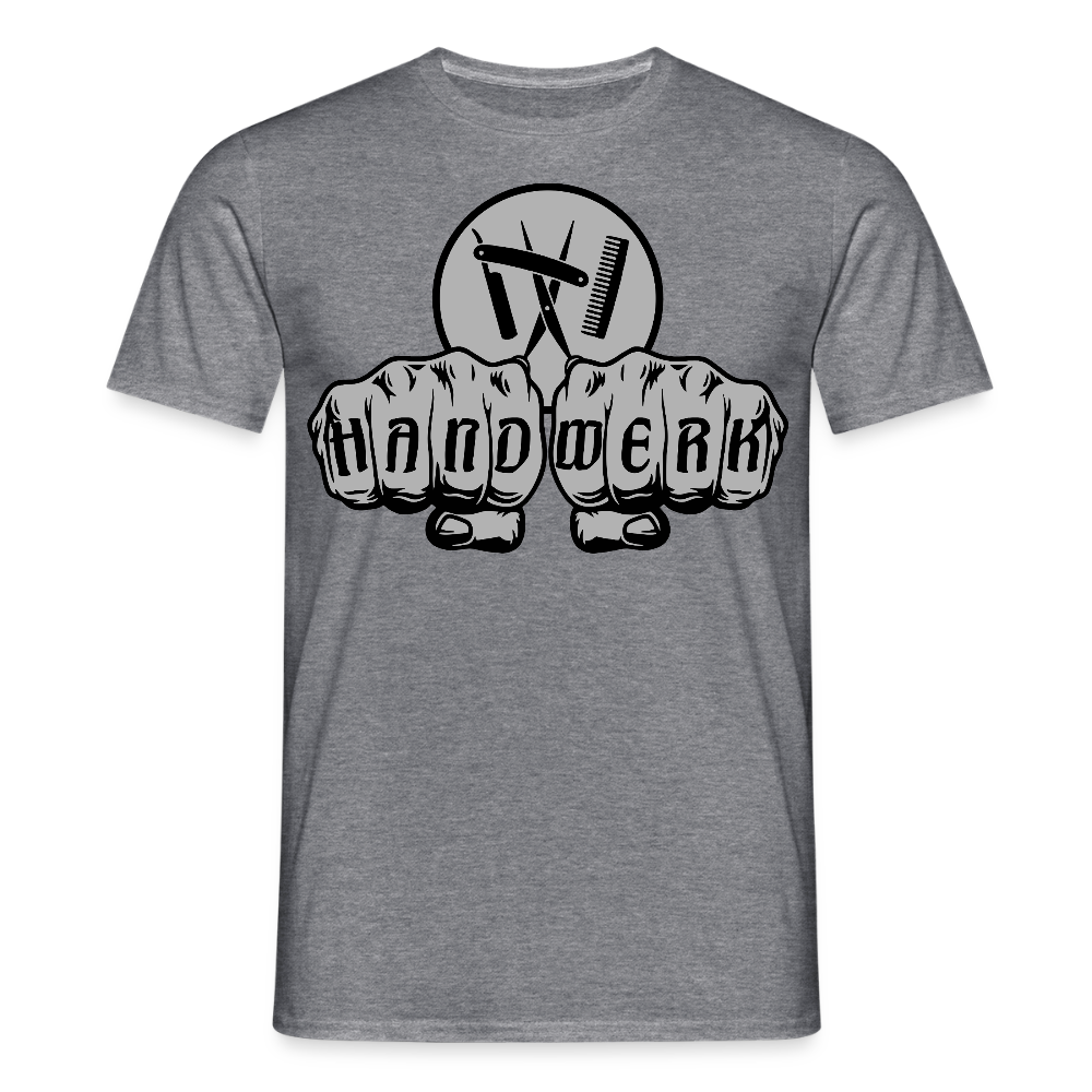 Unisex T-Shirt "Friseur" Graphit meliert Männer T-Shirt