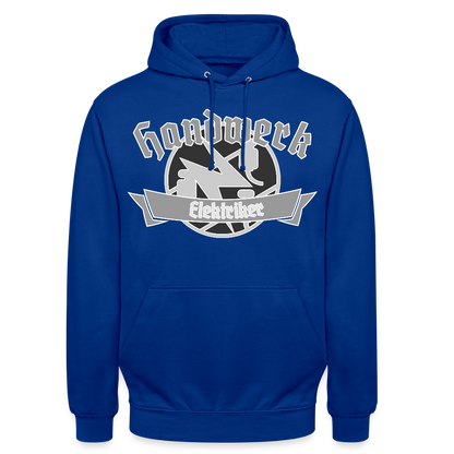 Unisex Hoodie "Elektriker" Royalblau Unisex Hoodie