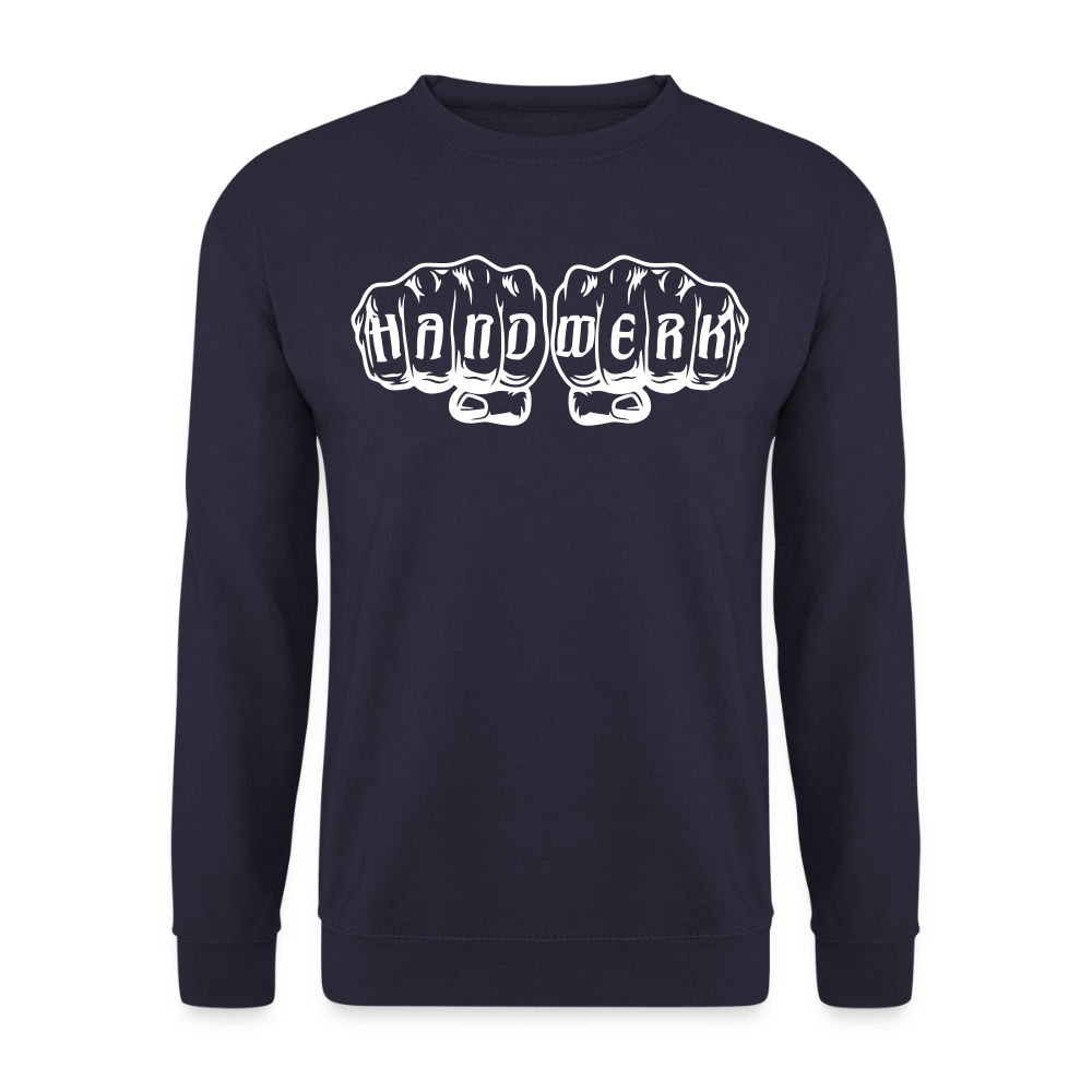 Unisex Pullover "Handwerk" Navy Unisex Pullover