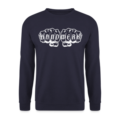 Unisex Pullover "Handwerk" Navy Unisex Pullover