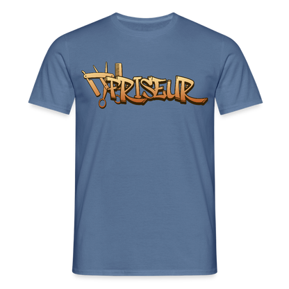 Unisex T-Shirt "Friseur" Taubenblau Männer T-Shirt