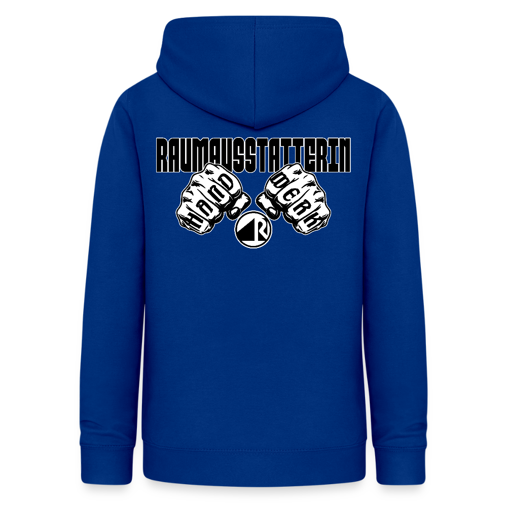 Frauen Hoodie "Raumausstatterin" (beidseitig beruckt) Royalblau Frauen Hoodie