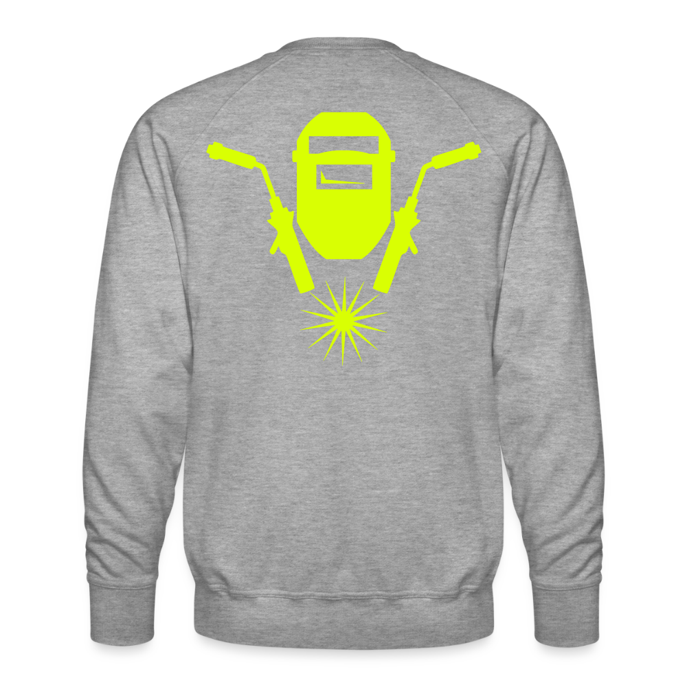 Unisex Premium Pullover "Schweisser" neongelb Männer Premium Pullover