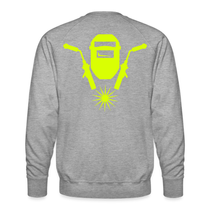 Unisex Premium Pullover "Schweisser" neongelb Männer Premium Pullover