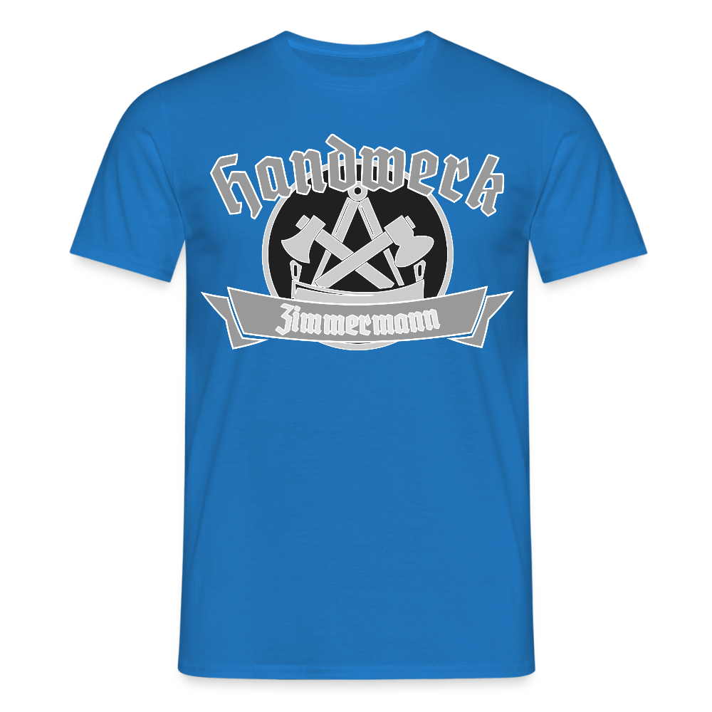 Unisex T-Shirt "Zimmermann" Royalblau Männer T-Shirt