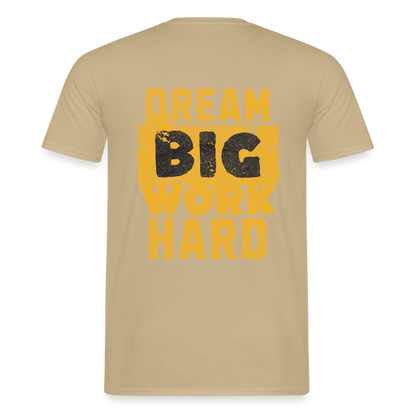 Unisex Spreadconnect T-Shirt "Work Hard" in Schwarz, mit auffälligem Print und bequemem Schnitt, ideal für Alltag und Freizeit.