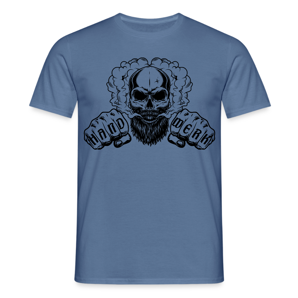 Unisex T-Shirt "Blackbeard-Handwerk" Taubenblau Männer T-Shirt