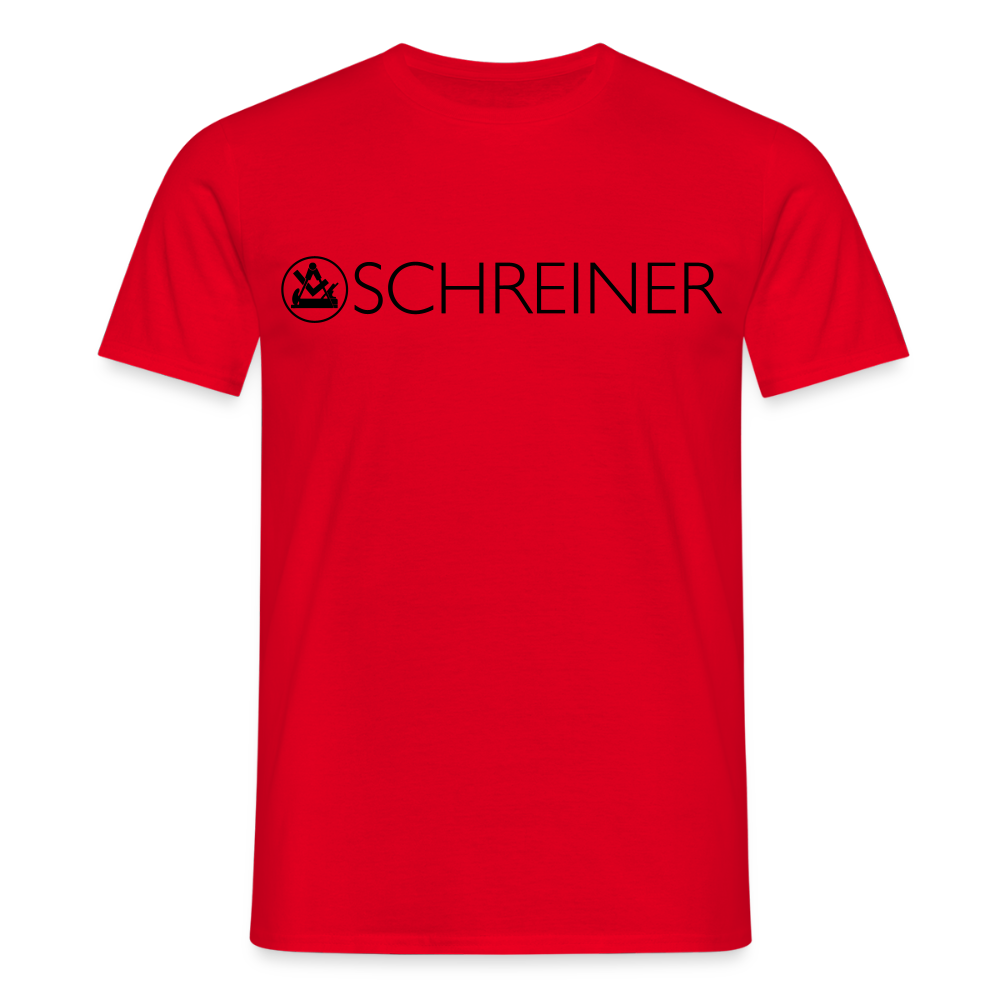 Unisex T-Shirt "Schreiner" Rot Männer T-Shirt