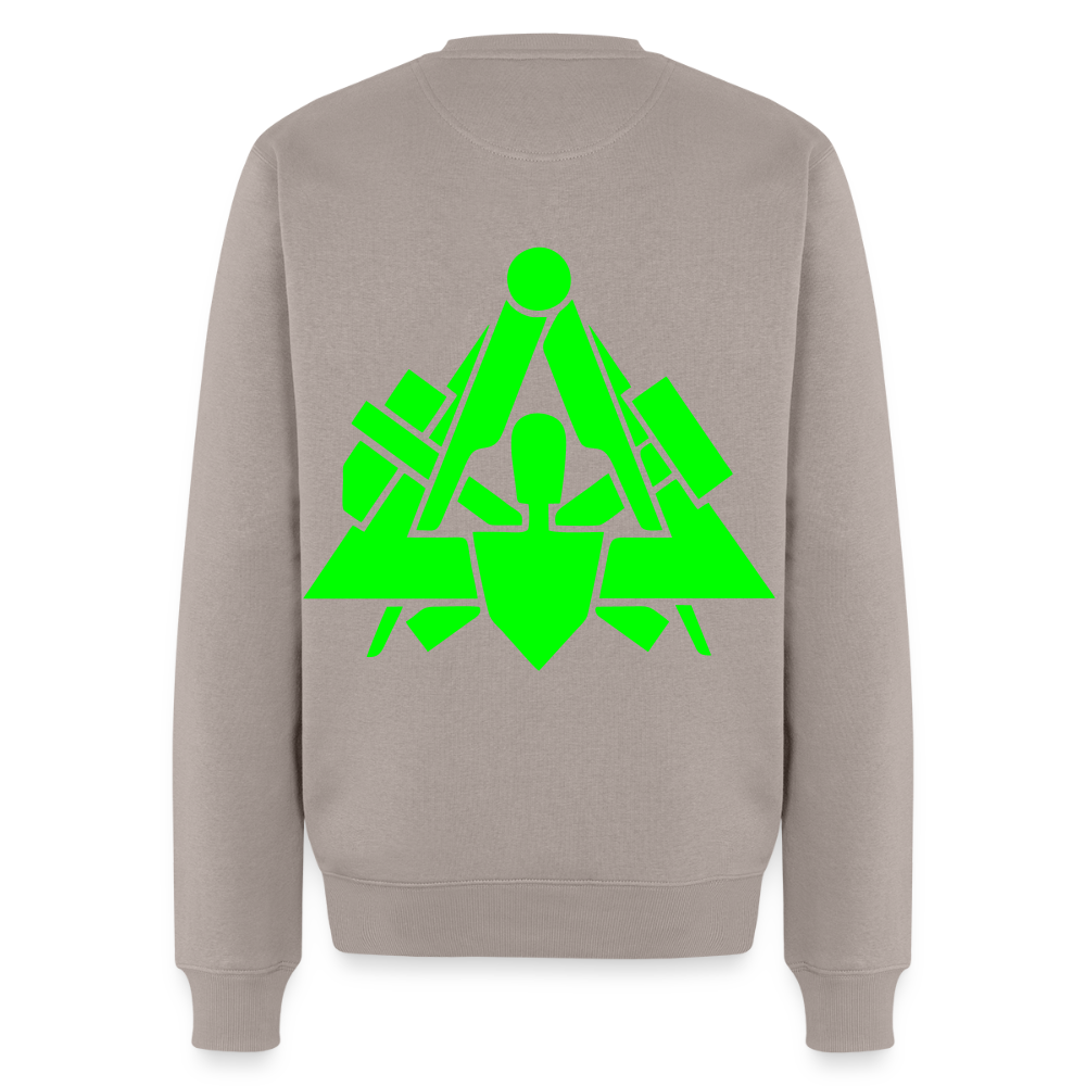 Unisex Premium Pullover "Maurer" neongrün Männer Premium Pullover