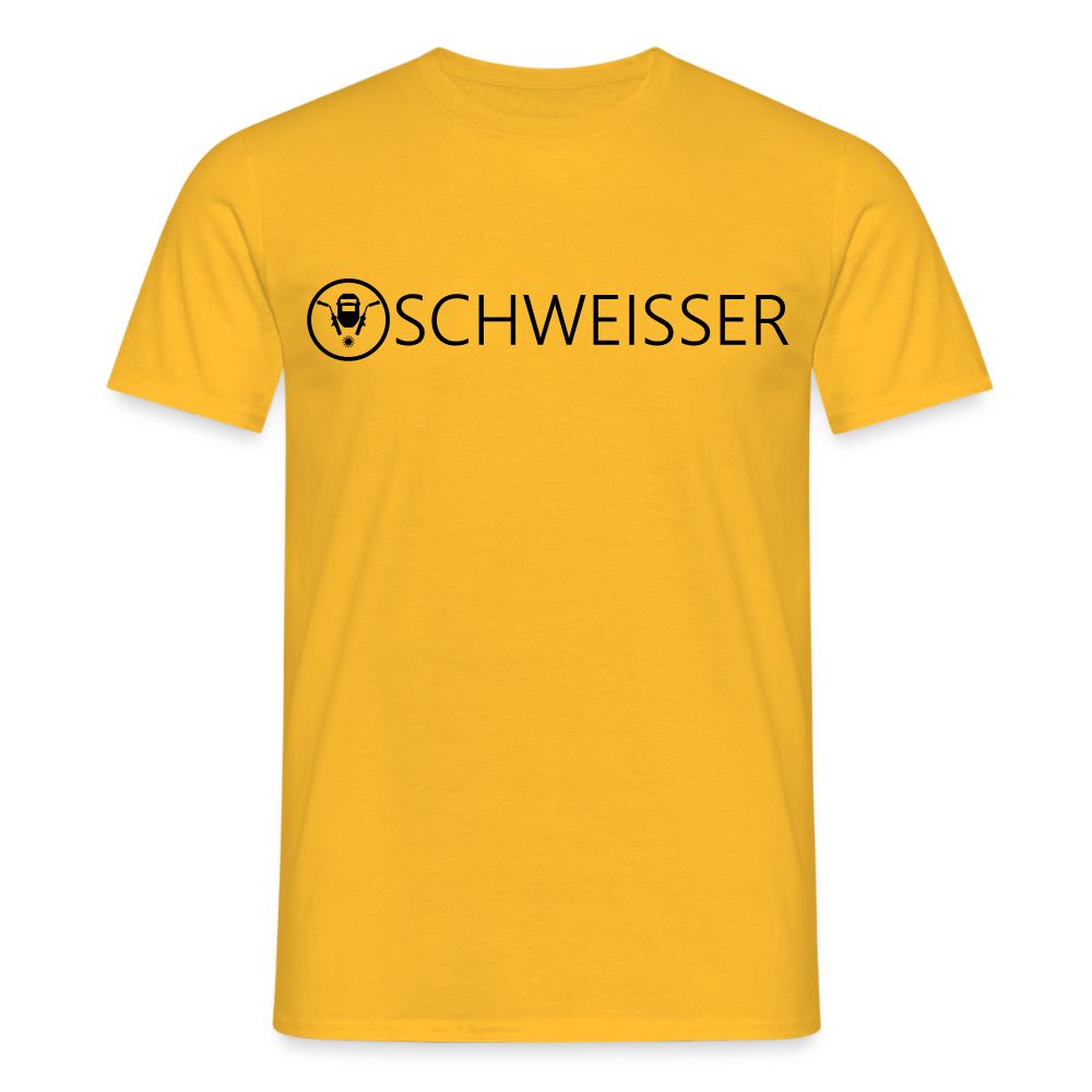 Unisex T-Shirt "Schweisser" Gelb Männer T-Shirt