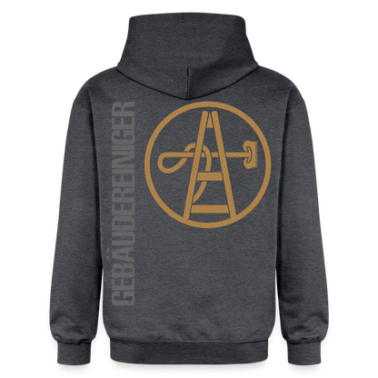 Gildan Unisex Softstyle® "Gebäudereiniger" Dunkelgrau meliert Gildan Unisex Softstyle® Midweight Hoodie