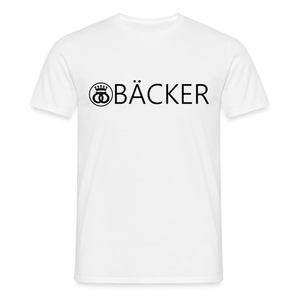 Unisex T-Shirt "Bäcker" Weiß Männer T-Shirt
