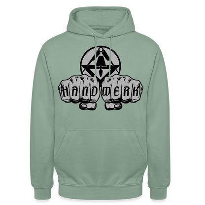 Unisex Hoodie "Stuckateur" Graugrün Unisex Hoodie