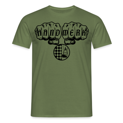 Unisex T-Shirt "Bodenleger" Militärgrün Männer T-Shirt
