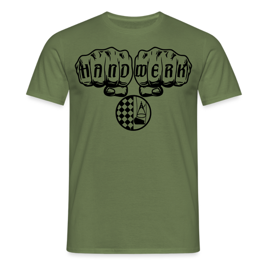 Unisex T-Shirt "Bodenleger" Militärgrün Männer T-Shirt