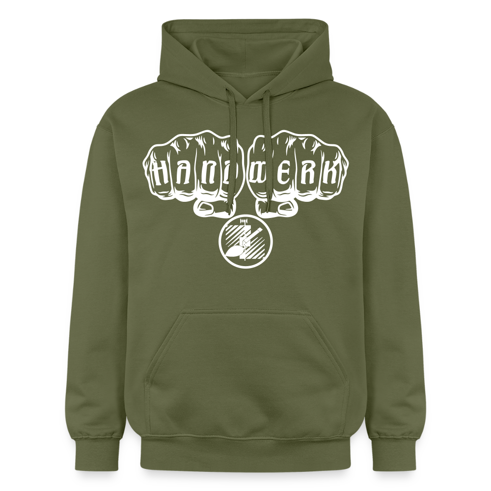 Gildan Unisex Softstyle® "Fliesenleger" Militärgrün Gildan Unisex Softstyle® Midweight Hoodie