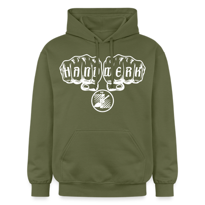 Gildan Unisex Softstyle® "Fliesenleger" Militärgrün Gildan Unisex Softstyle® Midweight Hoodie