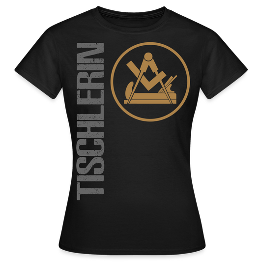 Frauen T-Shirt "Tischlerin" - Schwarz