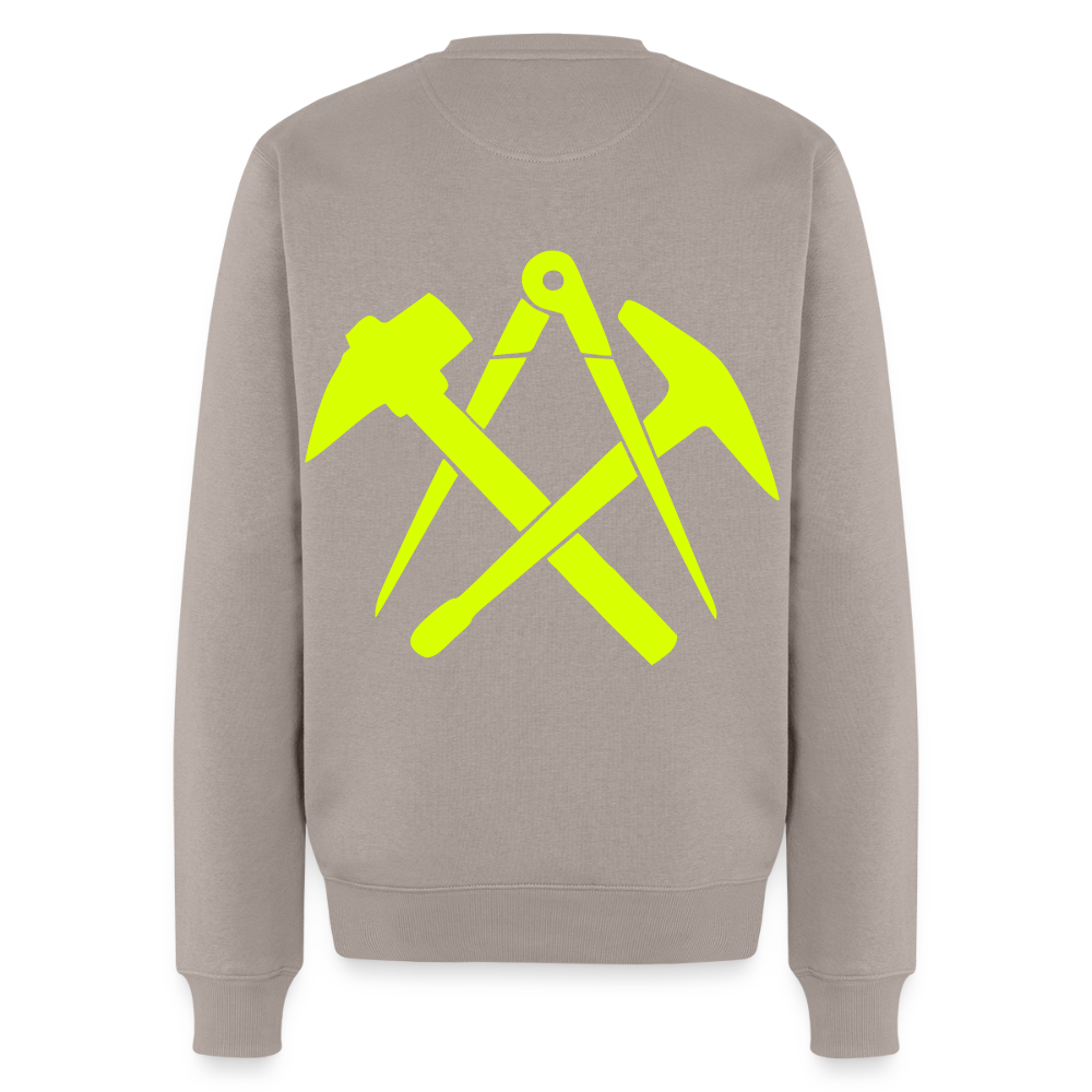 Unisex Premium Pullover "Dachdecker" neongelb Männer Premium Pullover