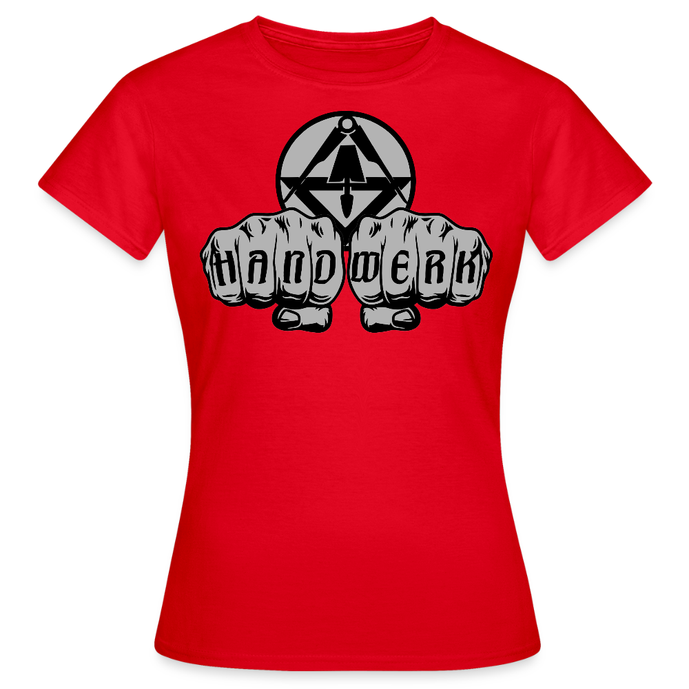 Frauen T-Shirt "Stuckateur" Rot Frauen T-Shirt