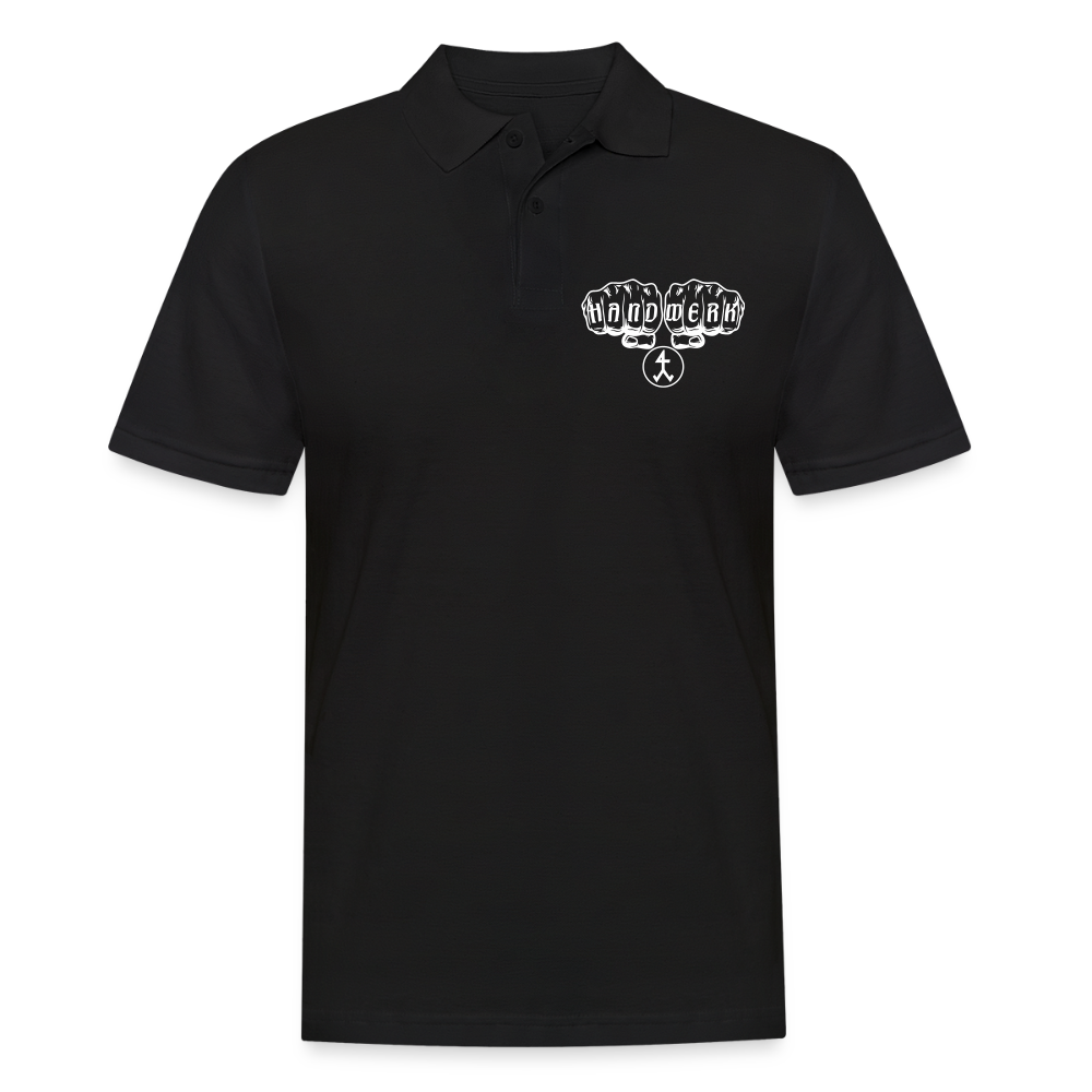Männer Poloshirt "Steinmetz" Schwarz Männer Poloshirt