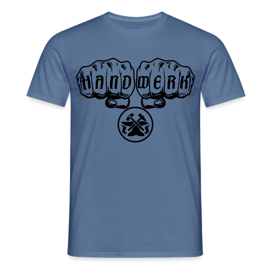 Unisex T-Shirt "Metallbauer" - Taubenblau 