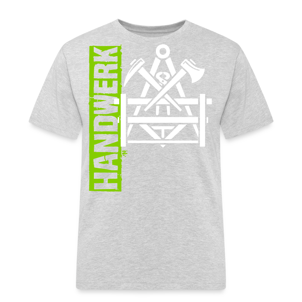 Unisex Workwear T-Shirt "Betonbauer" Grau meliert Männer Workwear T-Shirt