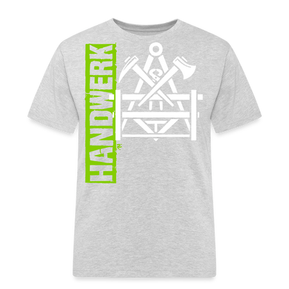 Unisex Workwear T-Shirt "Betonbauer" Grau meliert Männer Workwear T-Shirt
