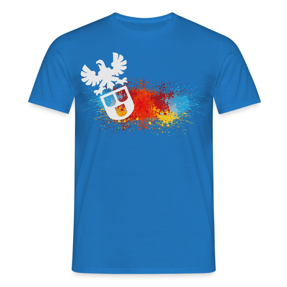 Unisex T-Shirt "Splash-Maler" Royalblau Männer T-Shirt
