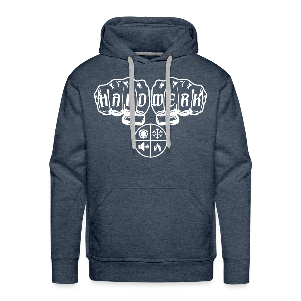Männer Premium Hoodie "Isolierer" Jeansblau Männer Premium Hoodie