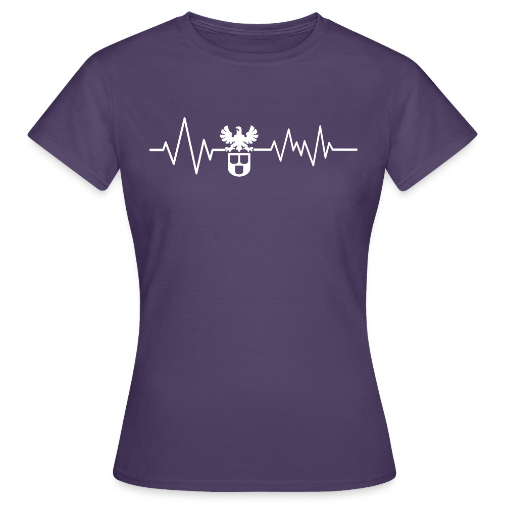 Frauen T-Shirt "Maler" Dunkellila Frauen T-Shirt