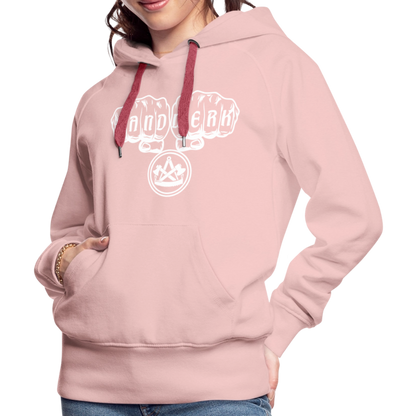 Frauen Premium Hoodie "Zimmermann" - Kristallrosa