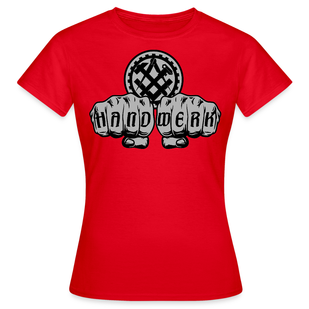 Frauen T-Shirt "Mechaniker" Rot Frauen T-Shirt