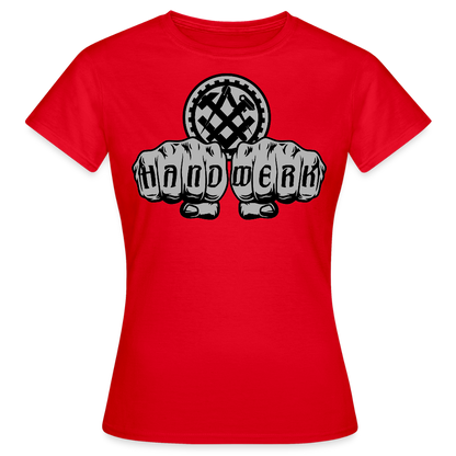 Frauen T-Shirt "Mechaniker" Rot Frauen T-Shirt