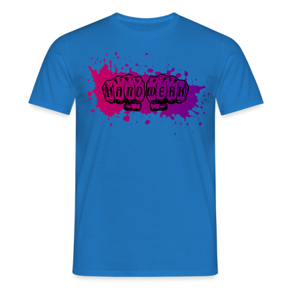 Unisex T-Shirt "Splash-Violett" Royalblau Männer T-Shirt