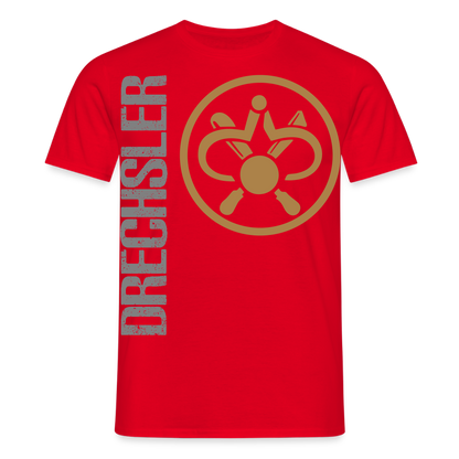 Unisex T-Shirt "Drechsler" Rot Männer T-Shirt