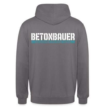 Unisex Hoodie HW-300 | MACHER "Betonbauer" Mittelgrau Unisex Hoodie {{ color }}