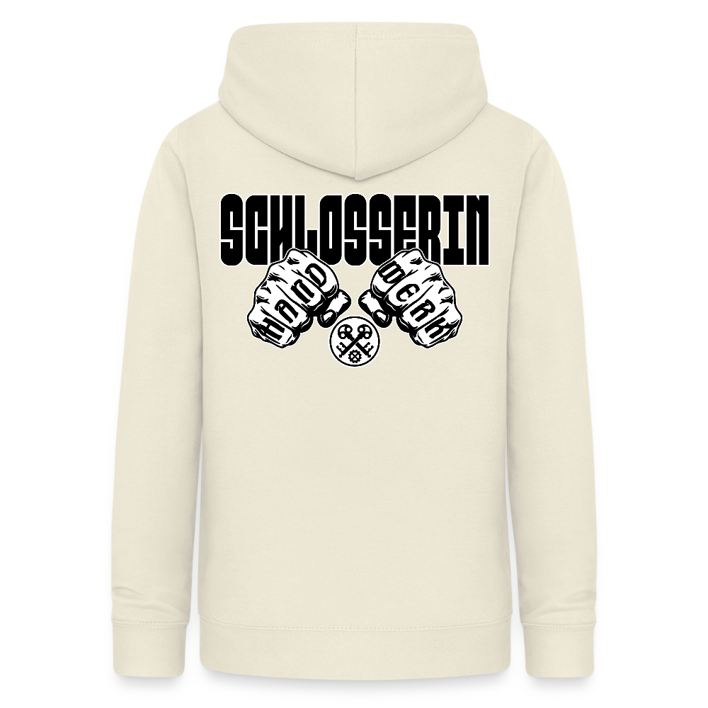 Frauen Hoodie "Schlosserin" (beidseitig beruckt) Vanille-Milchshake Frauen Hoodie