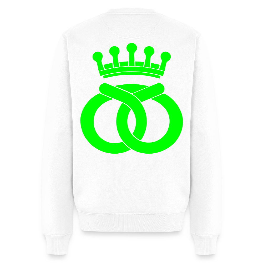 Unisex Premium Pullover "Bäcker" neongrün Weiß Männer Premium Pullover