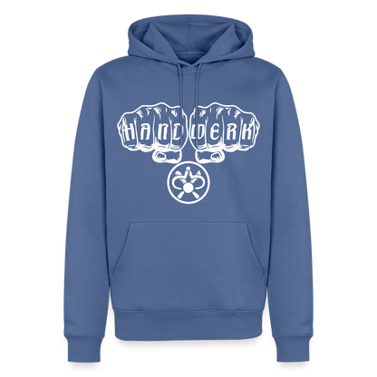 Männer Premium Hoodie "Drechsler" Taubenblau Männer Premium Hoodie