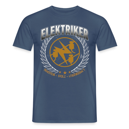 Unisex Elektriker T-Shirt von Spreadconnect, traditionelles Design, bequemes Männer T-Shirt aus Baumwolle, sichtbare Druckgrafik
