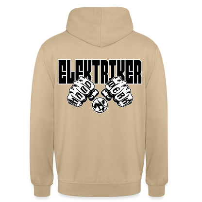 Unisex Hoodie "Elektriker" Beige Unisex Hoodie