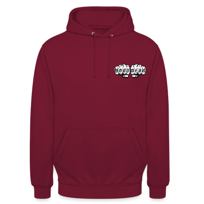 Unisex Hoodie "Drechsler" (beidseitig bedruckt) - Bordeaux